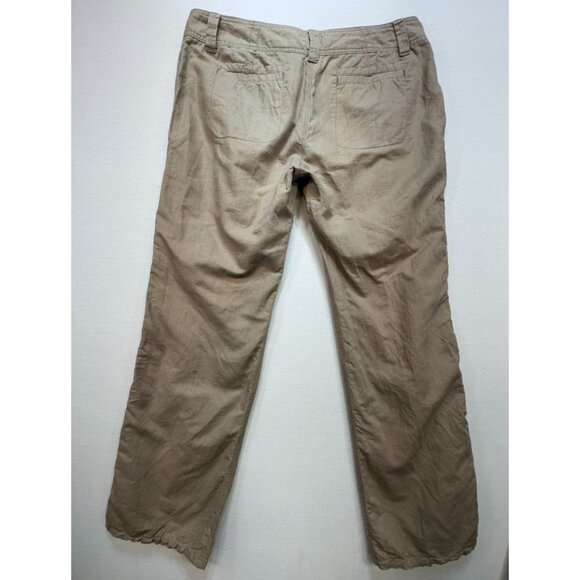 Gap Womens Chino Pants Size 12 Tan Relaxed Fit Style Pockets Casual - Picture 11 of 14